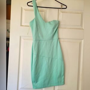 Mint green mini dress